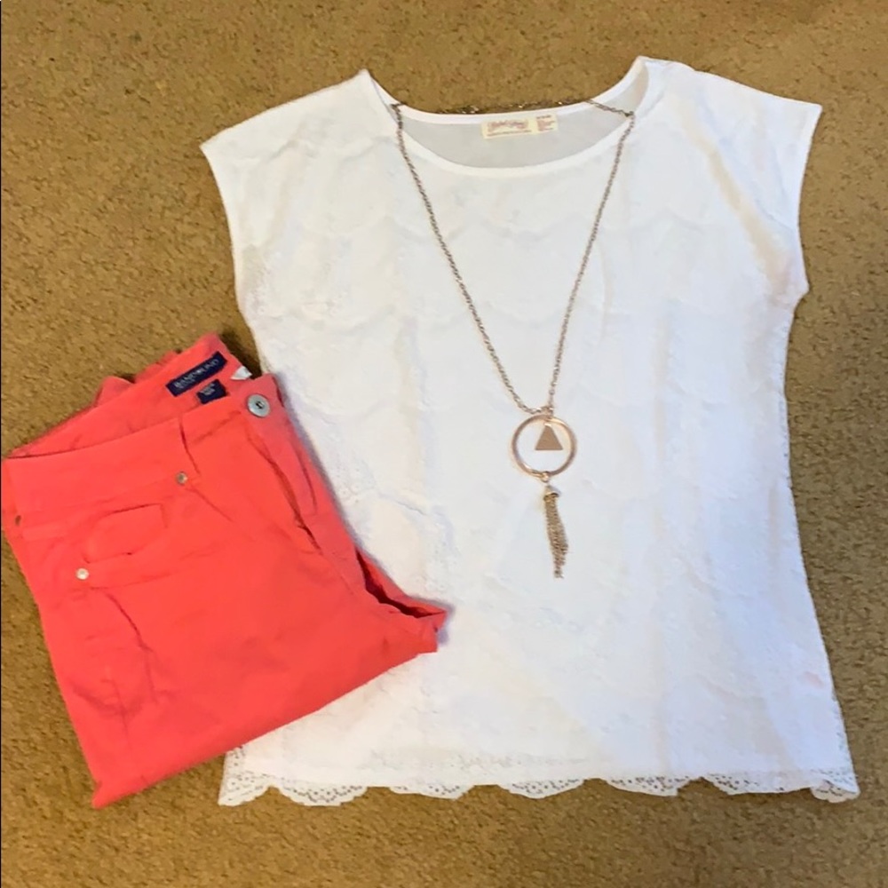 White Lace Top